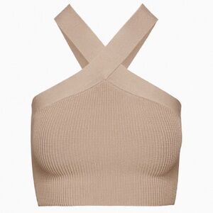 Babaton
Sculpt Knit Criss Cross Cropped Tank Size M